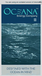 Mobile Screenshot of oceanaenergy.com