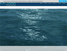 Tablet Screenshot of oceanaenergy.com